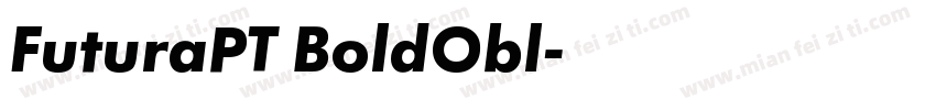 FuturaPT BoldObl字体转换